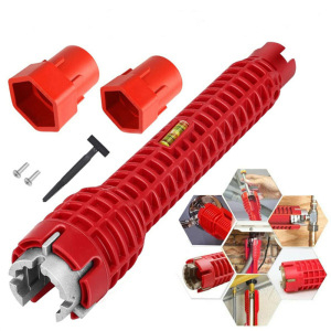 8-u-1 višenamjenski alat za drez i vodovodne cijevi, alat za montažu u kupaonici, izrađen od bakrene legure