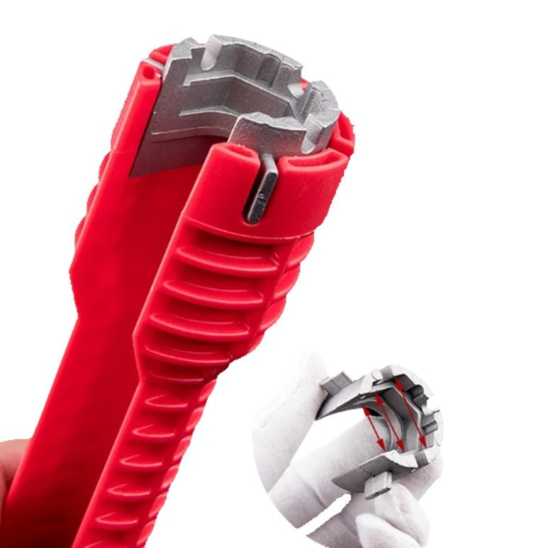 8-u-1 višenamjenski alat za drez i vodovodne cijevi, alat za montažu u kupaonici, izrađen od bakrene legure