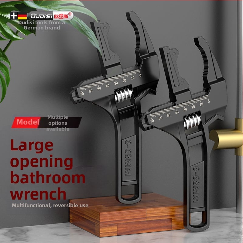 Mitmekülgne vannitoa võtme tööriist paigaldamiseks ja ventiilide remondiks, materjal: 2Cr13 + alumiiniumsulam