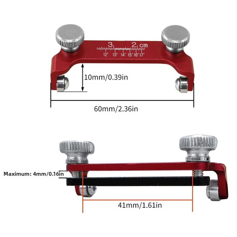 Острилка за длето с фиксиран ъгъл за дървообработване (ръчна, алуминиева сплав)