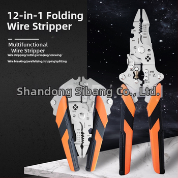 Industrijske sklopne višefunkcionalne kliješta za skidanje izolacije, 12 u 1 — Zhuan Yi; Sklopive; V-oblik; Težina 0,192 kg