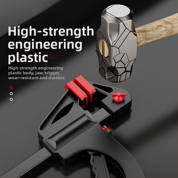 F tipo staliaus spaustukas, patobulinta konstrukcija medinėms plokštėms, stačiu kampu, dviejų vienetų rinkinys