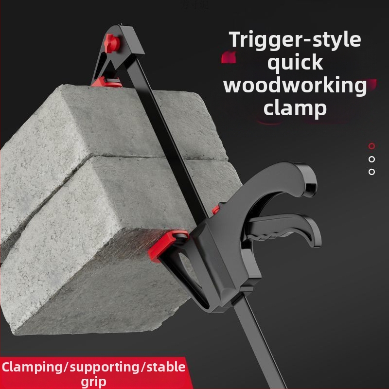 F-тип дърводелска щипка, усилена за дървени плоскости, прав ъгъл, двойна опаковка