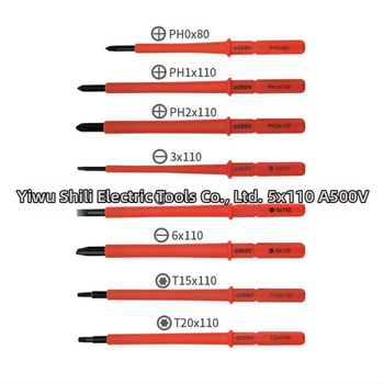 Σετ κατσαβιδιών με 10 εναλλάξιμες λεπίδες, VDE μονωμένες, μαγνητικό, με θήκη, από χρωμιοβάνδιο χάλυβα