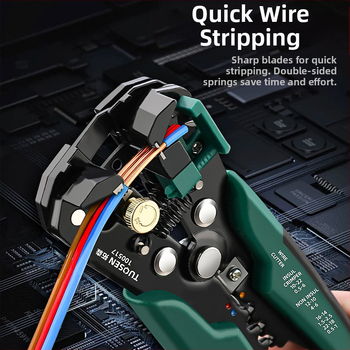 Tuosen Automatske kliješta za skidanje izolacije – Višenamjenski električarski alat, oblik kliješta, težina 0.31, automatsko skidanje izolacije