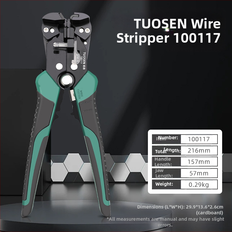 Tuosen Automatske kliješta za skidanje izolacije – Višenamjenski električarski alat, oblik kliješta, težina 0.31, automatsko skidanje izolacije