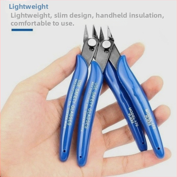 Πένσες διαγώνιου κόψιμο βιομηχανικού τύπου για ηλεκτρονικά, λοξές γνάθες, βάρος 0,08 кг, μήκος κεφαλής 1