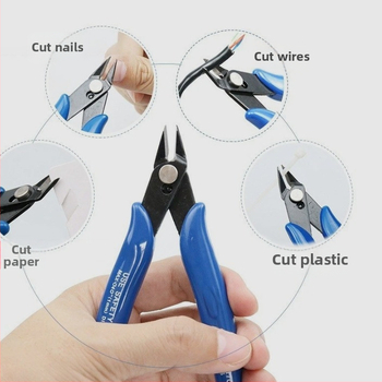 Πένσες διαγώνιου κόψιμο βιομηχανικού τύπου για ηλεκτρονικά, λοξές γνάθες, βάρος 0,08 кг, μήκος κεφαλής 1