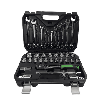 Σετ εργαλείων αυτοκινήτου με 37 τεμάχια από χρωμιοβάνιο ατσάλι: Socket wrench set για μηχανολογικές, αυτοκινητικές και οικιακές επισκευές