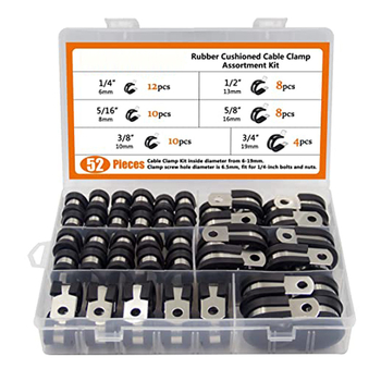 Set stezaljki, nominalni promjer 10-16 mm, promjer pričvršćivanja 10-16 mm