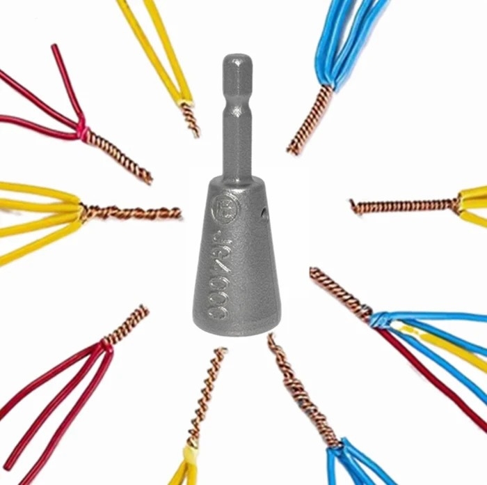 Striper electric pentru cabluri și unealtă de decojire a izolației cu acțiune rotativă; compatibil cu burghiu electric manual; seria Standard