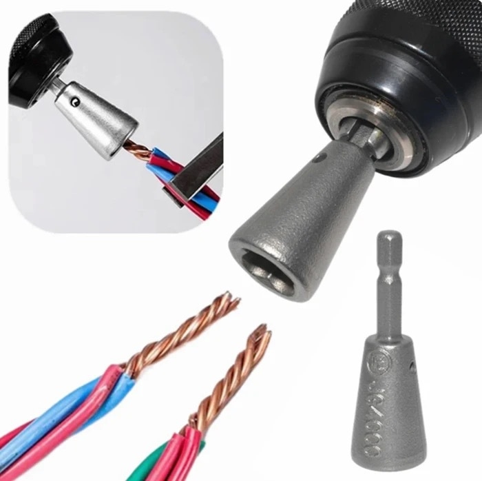 Striper electric pentru cabluri și unealtă de decojire a izolației cu acțiune rotativă; compatibil cu burghiu electric manual; seria Standard