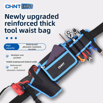 Τσάντα ζώνης εργαλείων για ηλεκτρολόγους, πολυλειτουργική φορητή τσάντα συντήρησης και ξυλουργικής, Oxford ύφασμα με επένδυση από νάιλον, φορτίο 1 kg