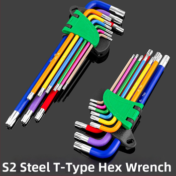 Комплект Allen ключове със мотив сливово цвете, S2 инструментална стомана, 0,5 кг