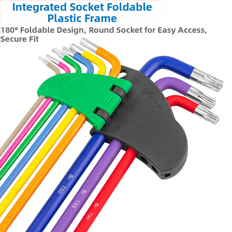 Комплект Allen ключове със мотив сливово цвете, S2 инструментална стомана, 0,5 кг