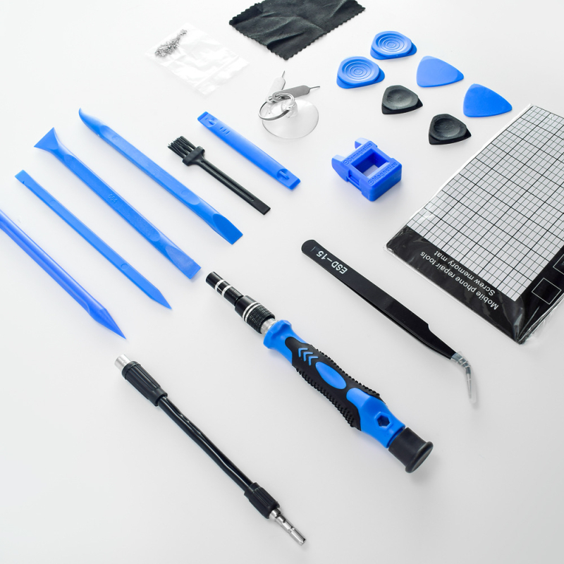 168-in-1 atsuktuvų rinkinys mobiliesiems telefonams ir kompiuteriams, magnetinis, izoliuotas, Cr-V plienas