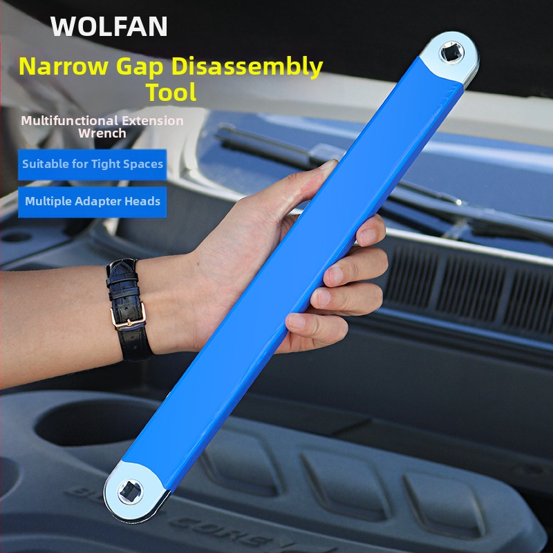 Volvan 3/8 Daugiafunkcinis išplėtimo raktas su ratchet galva ir išplėtimo kotu – chromuotas paviršius, aukštos anglies plienas, 0.645 kg