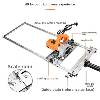 Βάση πλάκας κοπής για ξυλουργικές εργασίες, ανοξείδωτος χάλυβας, σετ εργαλείων 40 τεμαχίων