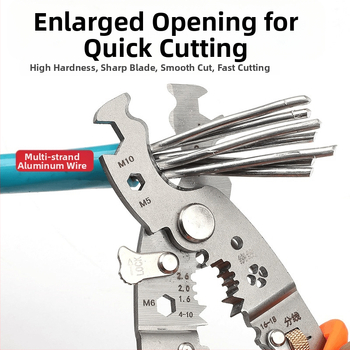 Industrijske klase V-oblik kabele skidanje izolacije, višenamjenska (Težina: 0,2; Oblik: V-oblik; Značajke: skidanje izolacije žica)