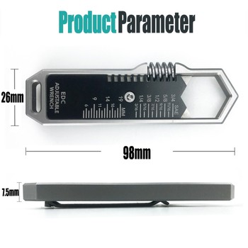 EDC ključ - taktički prenosni višefunkcijski sklopivi alat, demontažni ključ, nehrđajući čelik, 140 g