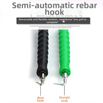 Άγκιστρο για δέσιμο οπλισμού, ευθύς έλξη και τηλεσκοπικός σχεδιασμός, ανοξείδωτο ατσάλι