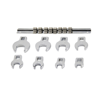 Macwork 8-dijelni imperijalni set ključeva sa kvadratnom glavom, od alatnog čelika, kromirana površina, 500 g