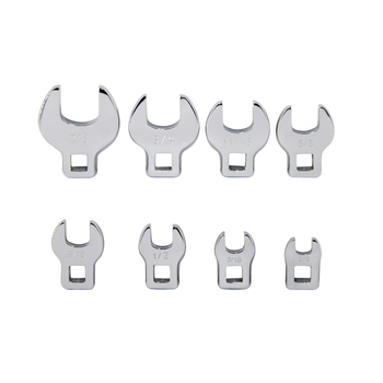 Macwork 8-dijelni imperijalni set ključeva sa kvadratnom glavom, od alatnog čelika, kromirana površina, 500 g