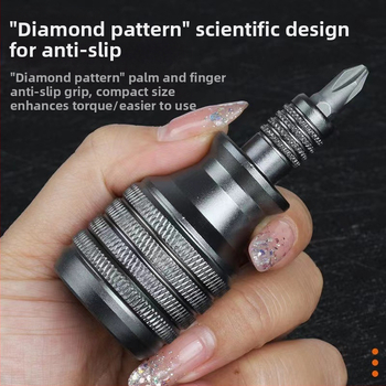 7-in-1 atsuktuvas iš CRV chromo-vanadžio plieno, ne magnetinis, be izoliacijos, kryžminio ir plokščio tipo antgaliai namų remontams