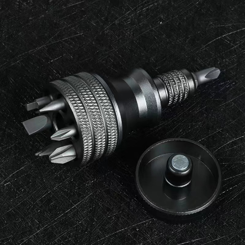 7-in-1 atsuktuvas iš CRV chromo-vanadžio plieno, ne magnetinis, be izoliacijos, kryžminio ir plokščio tipo antgaliai namų remontams