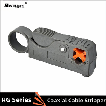 Koaksijalni kabelski stripper Jillway, zakrivljena usta, ABS drška, promjer skidanja 75, masa 0,065 kg