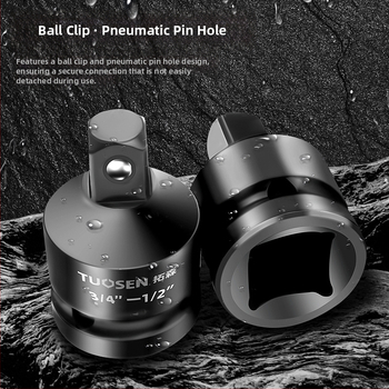 Topson sleeve adapter za električni pneumatski ključ — visoko ugljični čelik, fosfatirana površina