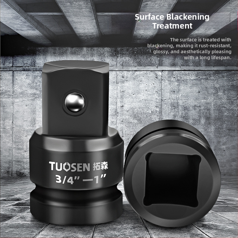 Topson адаптер за втулка към електрически пневматичен гаечен ключ — високовъглеродна стомана, фосфатирана повърхност