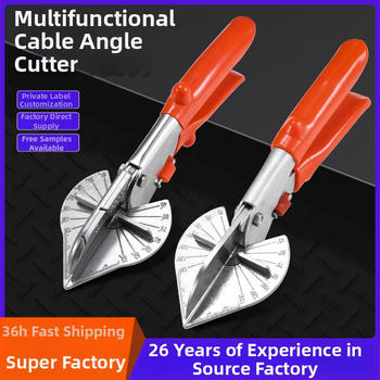 Πολυλειτουργικά γωνιακά ψαλίδια – 45° ορθογώνιο γωνία με αυλάκωση στεγανοποίησης ακμών, μήκος λεπίδας 80 mm, πλάτος 75 mm, πάχος 1 mm