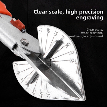 Πολυλειτουργικά γωνιακά ψαλίδια – 45° ορθογώνιο γωνία με αυλάκωση στεγανοποίησης ακμών, μήκος λεπίδας 80 mm, πλάτος 75 mm, πάχος 1 mm