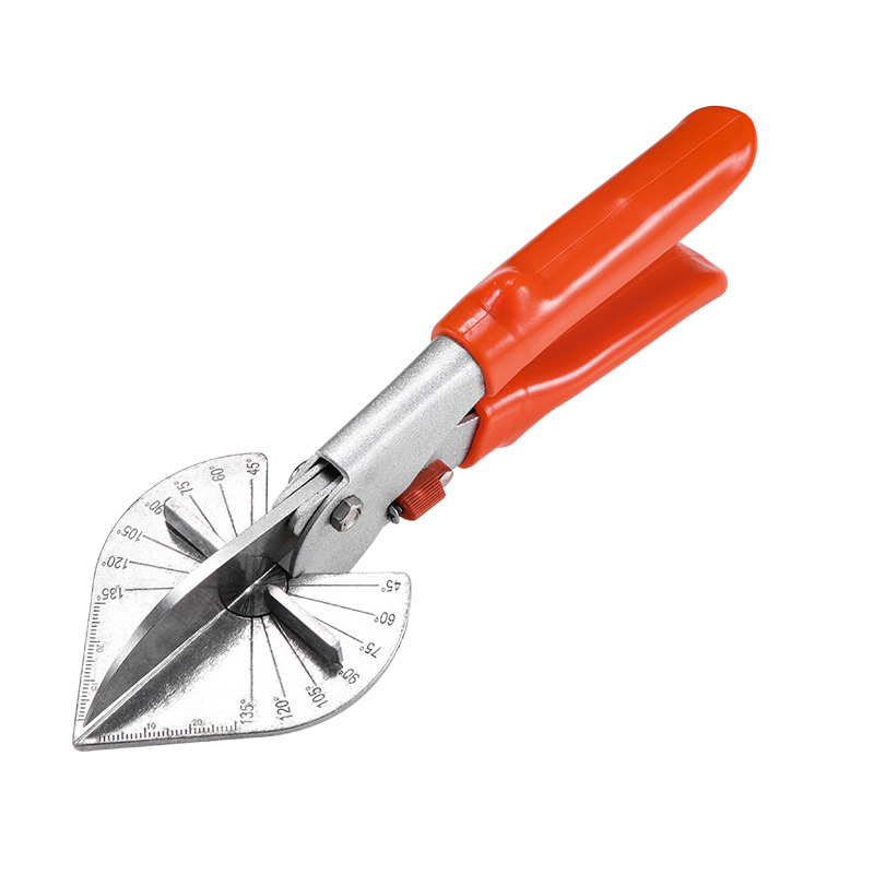 Πολυλειτουργικά γωνιακά ψαλίδια – 45° ορθογώνιο γωνία με αυλάκωση στεγανοποίησης ακμών, μήκος λεπίδας 80 mm, πλάτος 75 mm, πάχος 1 mm