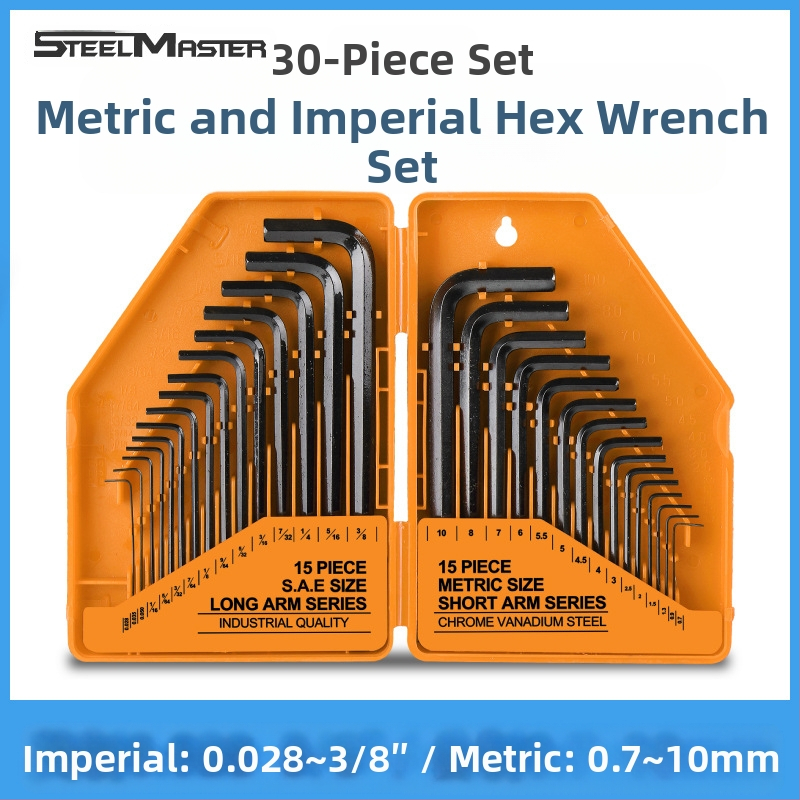Steelmaster 30-dijelni set imbus ključeva s kugličnom glavom, od krom-vanadij čelika, tip glave: šesterokutna utičnica