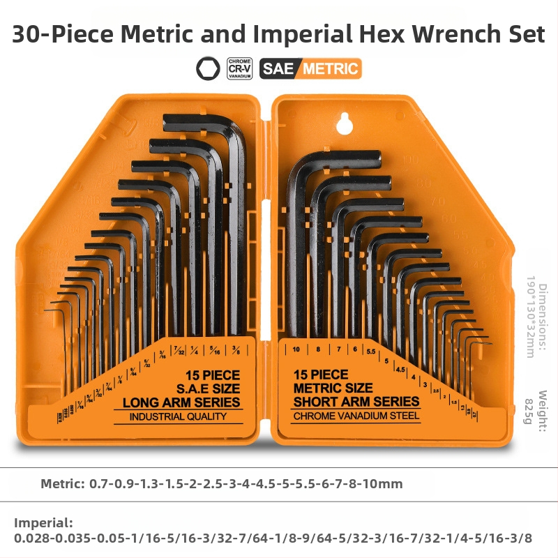 Steelmaster 30-dijelni set imbus ključeva s kugličnom glavom, od krom-vanadij čelika, tip glave: šesterokutna utičnica