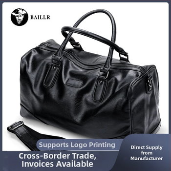 Мъжка чанта от PU кожа за свободно време и пътуване, водоустойчива, подплата полиестер, марка Elder Bailey