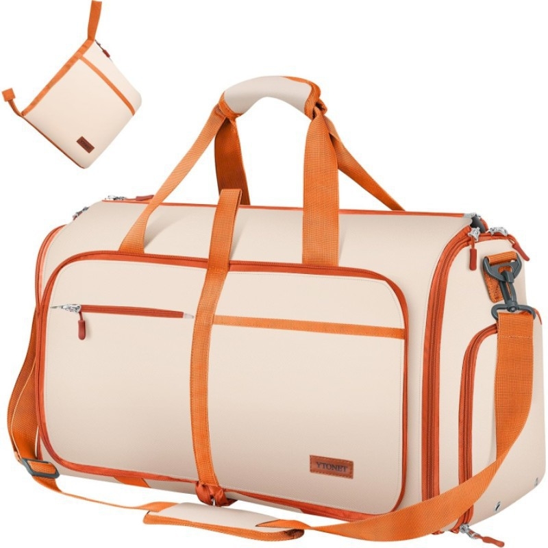 Geantă de voiaj mare pliabilă – PU piele, 36–55 L, impermeabilă, căptușeală poliester, stil urban simplu