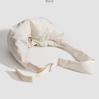 Φοιτητική crossbody τσάντα, Dumpling στιλ, Corduroy ύφασμα, φερμουάρ, επένδυση μη υφαντό ύφασμα, ανάλαφρη χρήση