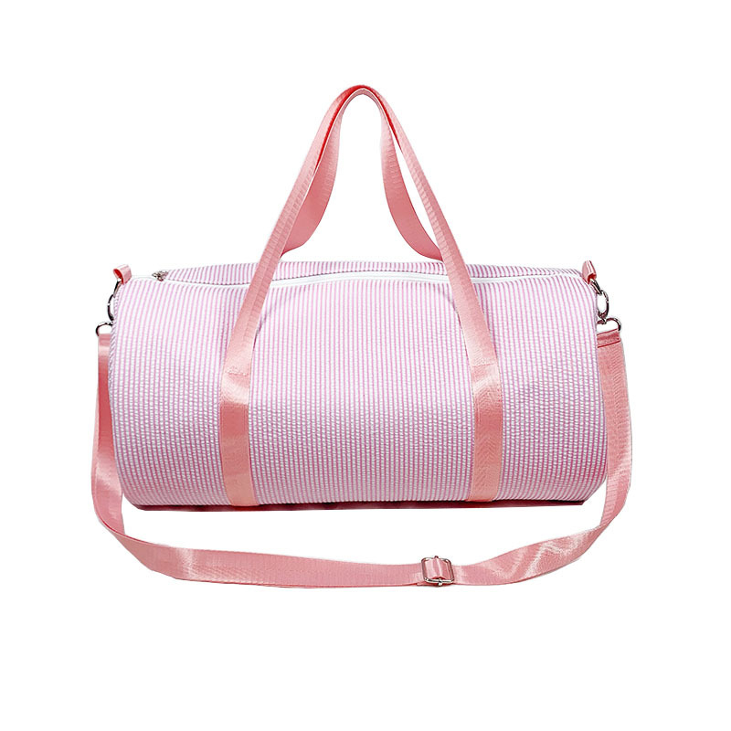 Geantă Leisheng Seersucker Crossbody cu dungi, pliabilă pentru călătorii/plajă (36–55L, Poliester, Respirabilă, Ușoară, Antibacteriană, Extensibilă)