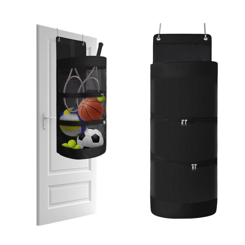 Durų pakabinamas įrankių laikiklis iš Oxford audinio ir nailoninės tinklo, daugiafunkcinis, tvirtinamas prie sienos ar durų, tinka miegamajam, voniai ir virtuvei.