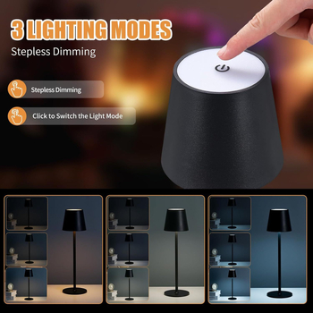 Aolishi Goblet настолна лампа с докосване, трицветно осветление, 5V захранване, CE сертификация