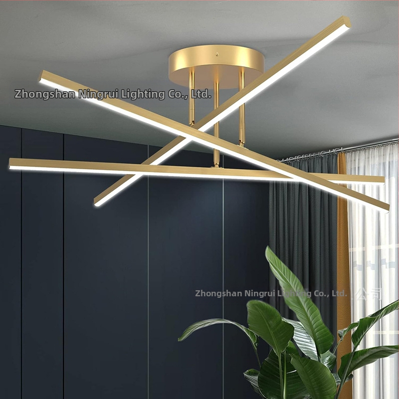 Stropni luster tip grančica, nordičkog stila, LED svjetlo, metalno tijelo od željeza, rasvjeta 15–30 m²