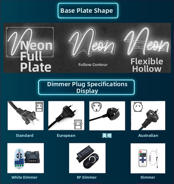 LED modeliavimo dekoratyvinė lemputė su lankstiu neon stiliumi, E14 lizdas, 220V, IP68, reguliuojamas šviesos intensyvumas