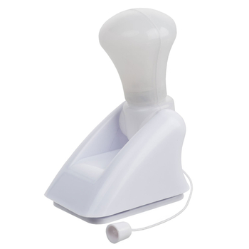 Нощна лампа с 3 LED диода, батерийно захранване, PC абажур, издърпващ превключвател, модерен дизайн