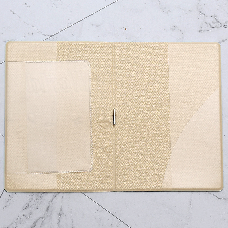 Pasų ir bilietų laikiklis — PVC medžiaga, 1 sulankstymas, vidinė sintetinės odos įdėklas, miesto paprastas stilius