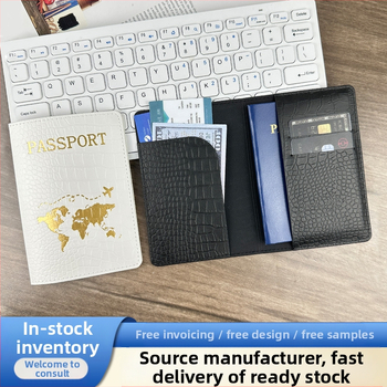 PU odos su krokodilo raštu pasportų dėklas, vidus iš dirbtinės odos, kasdieniam naudojimui, talpina pasą ir asmens tapatybės kortelę