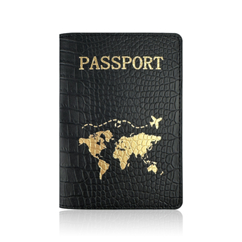 PU odos su krokodilo raštu pasportų dėklas, vidus iš dirbtinės odos, kasdieniam naudojimui, talpina pasą ir asmens tapatybės kortelę