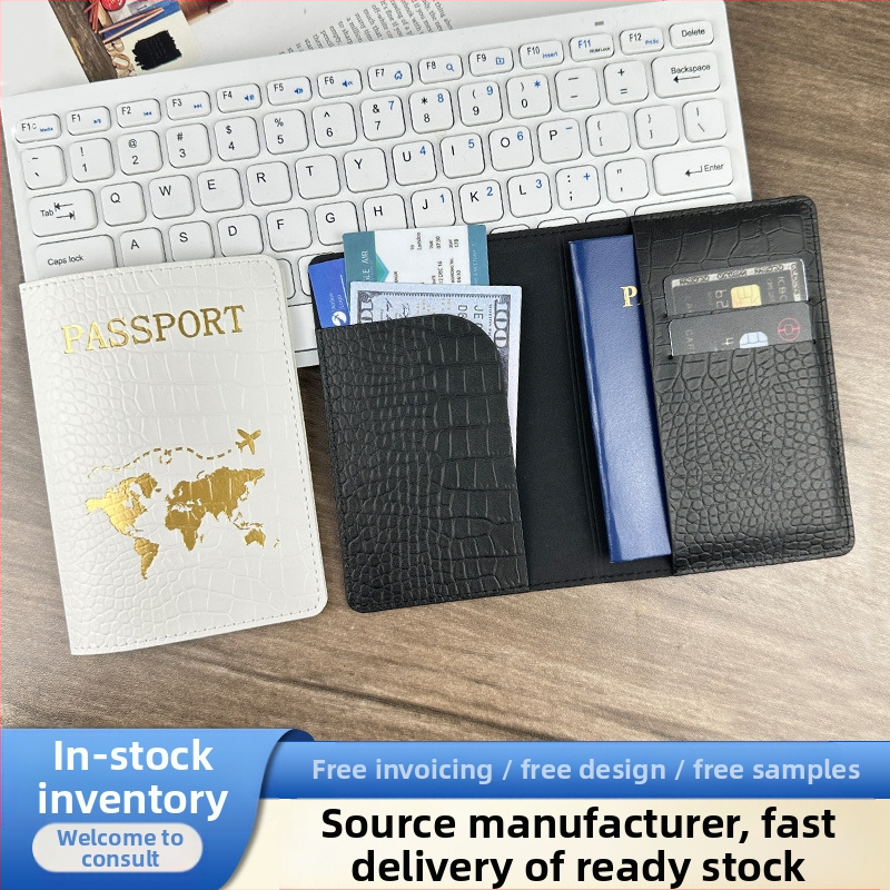 PU odos su krokodilo raštu pasportų dėklas, vidus iš dirbtinės odos, kasdieniam naudojimui, talpina pasą ir asmens tapatybės kortelę